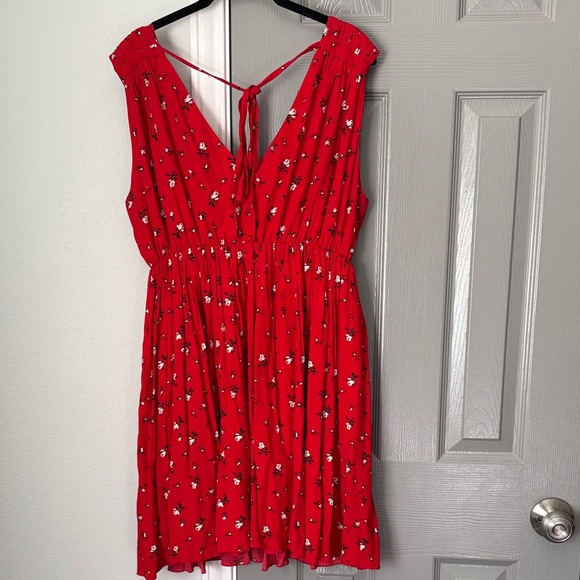 Madewell Magnolia Tie Back Sleeveless Res Floral Dress Size L - Picture 7 of 10
